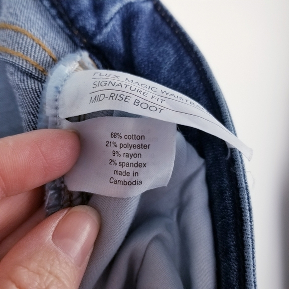 Lane Bryant Mid-Rise Signature Fit Boot Cut Jeans NWT, Plus Size 20 Short - Picture 11 of 11